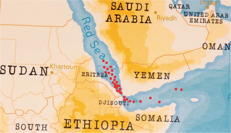Red Sea map